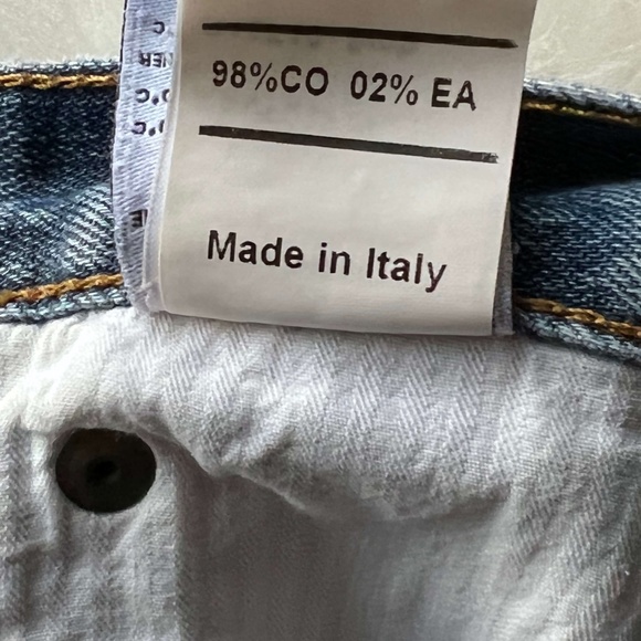 R13 CrossOver Asymmetric Denim Slouchy Stretch Jeans - Picture 5 of 16